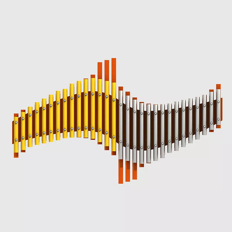 Aluminium speelplaatshandpijpen Muziekinstrumenten voor buiten