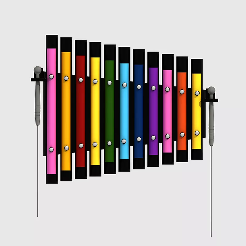 Muur metalen percussie speelgoed muziekinstrument